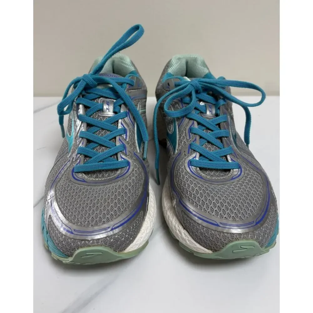 Brooks Adrenaline GTS‎ 15 Womens Running Shoes Gray Teal Size 9 Athletic